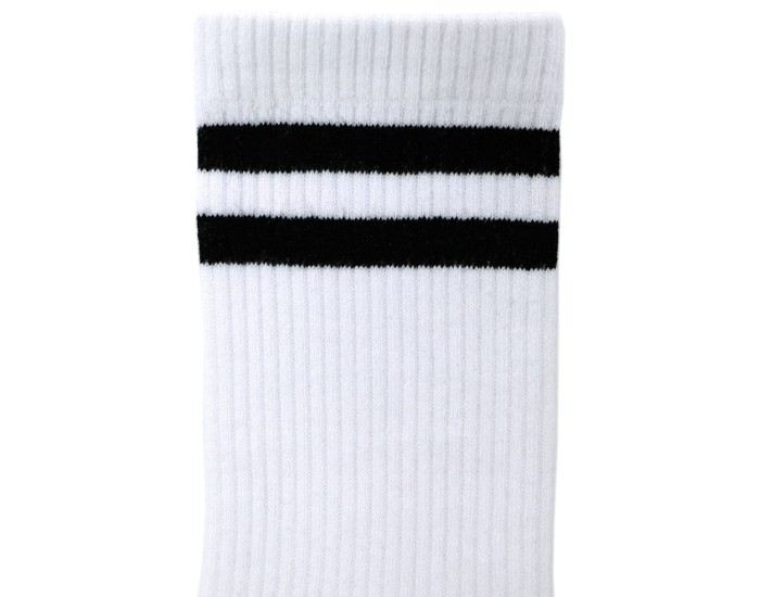 Носки высокие белые с черным 3 пары
