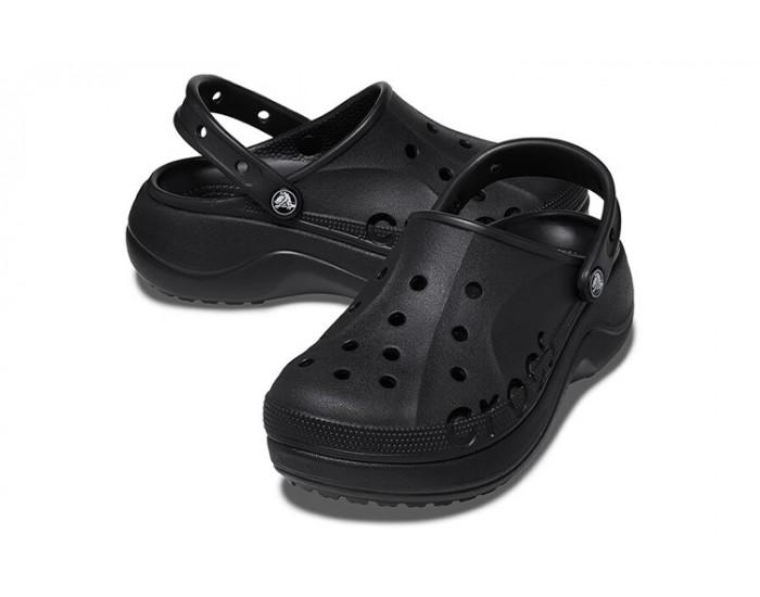 Crocs Baya Platform Clog Черные