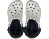 Crocs Baya Lined Fuzz Clog Утепленные Белые с темно-серым