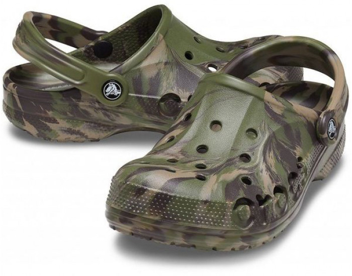 Crocs Baya Marbled Clog цвета хаки