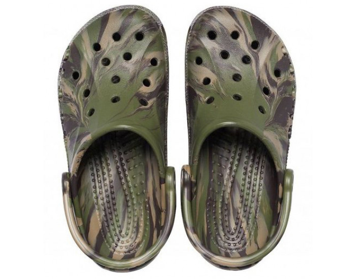 Crocs Baya Marbled Clog цвета хаки