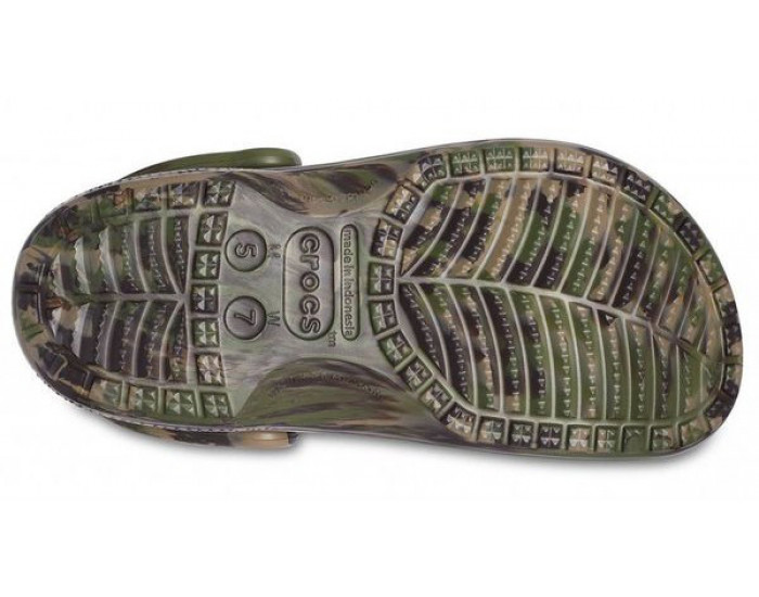 Crocs Baya Marbled Clog цвета хаки