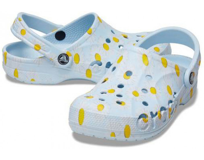 Crocs Baya Clog Ромашки бледно-голубые