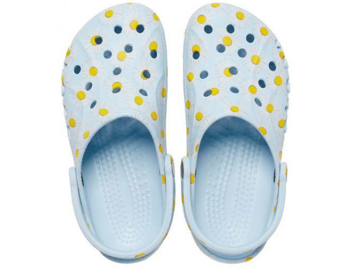 Crocs Baya Clog Ромашки бледно-голубые