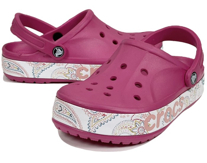 Crocs Bayaband Bandana Print Clog Розовые