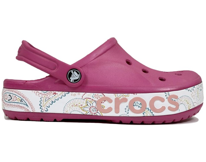 Crocs Bayaband Bandana Print Clog Розовые