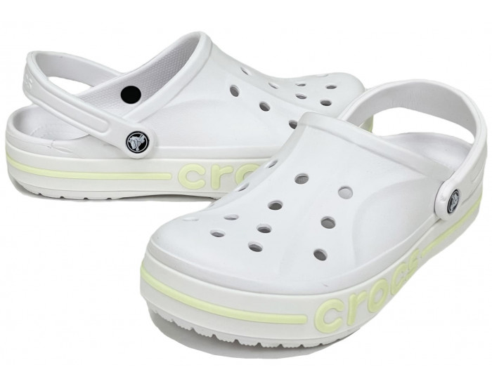 Crocs Bayaband Clog Белые с желтым