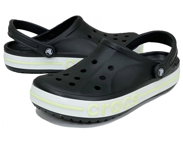 Crocs Bayaband Clog Черные с желтым