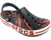Crocs Bayaband Red Black Printed Красные