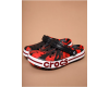 Crocs Bayaband Red Black Printed Красные
