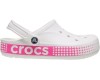 Crocs Bayaband Clog Logo Motion Pink белые