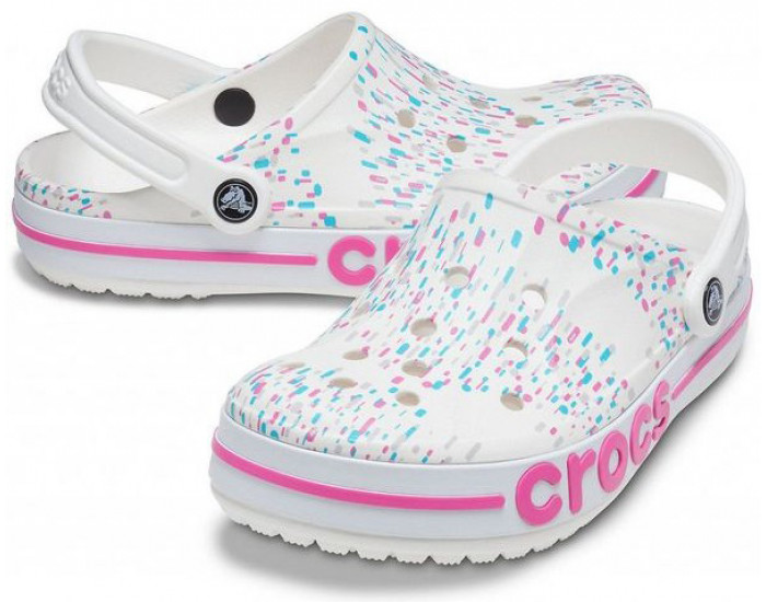 Crocs Bayaband Seasonal Printed Clog Белые