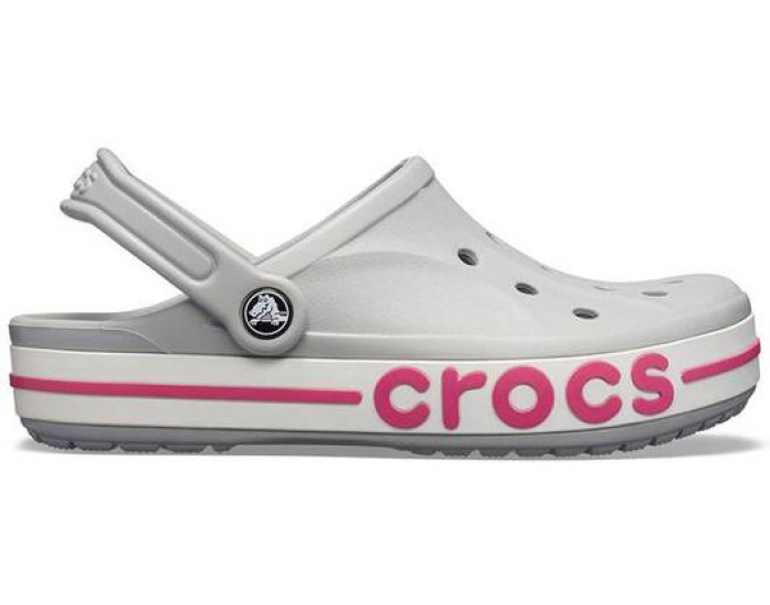 Crocs Bayaband Clog Серые с розовым