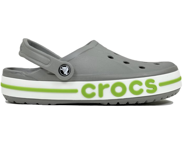 Crocs Bayaband Clog Серые с зеленым