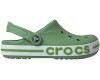 Crocs Bayaband Clog темно-зеленые с белым