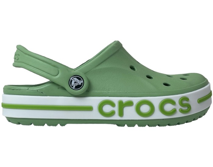 Crocs Bayaband Clog темно-зеленые с белым