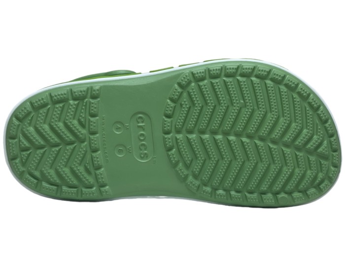 Crocs Bayaband Clog темно-зеленые с белым