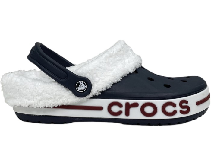 Crocs Bayaband Clog Утепленные Темно-синие (мех снимается)