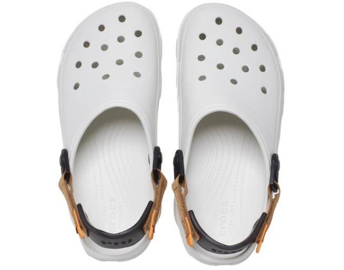 Crocs Classic All Terrain Clog Белые с оранжевым
