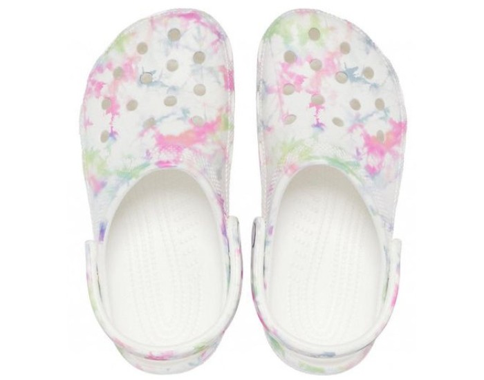 Crocs Classic Bleach Dye Clog Белые