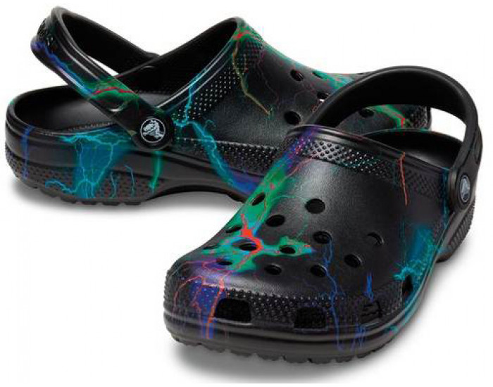 Crocs Classic Out of this World II Clog черные с зеленым