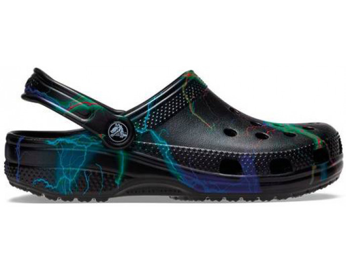 Crocs Classic Out of this World II Clog черные с зеленым