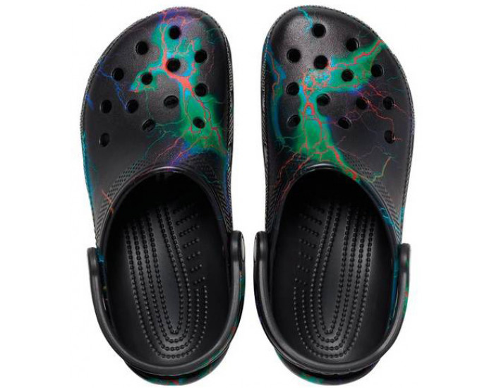 Crocs Classic Out of this World II Clog черные с зеленым