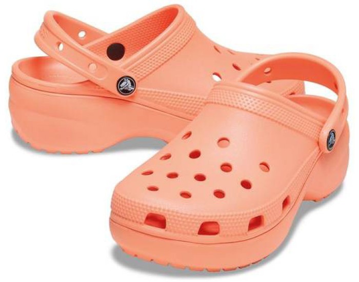 Crocs Classic Platform Clog оранжевые