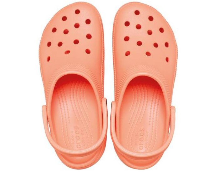 Crocs Classic Platform Clog оранжевые