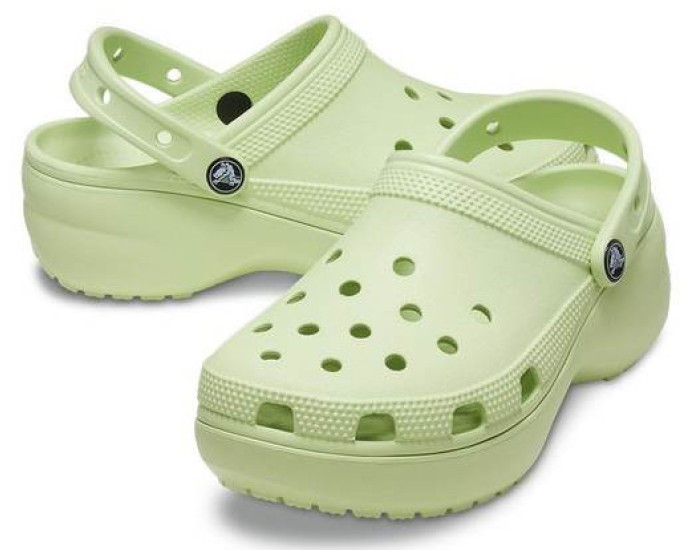 Crocs Classic Platform Clog светло-зеленые