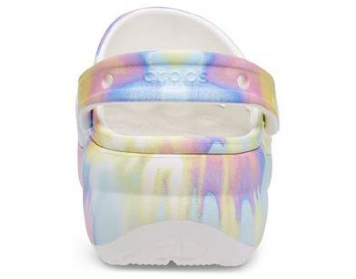 Crocs Classic Platform Graphic Clog Белые