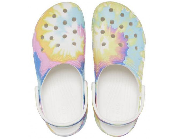 Crocs Classic Platform Graphic Clog Белые