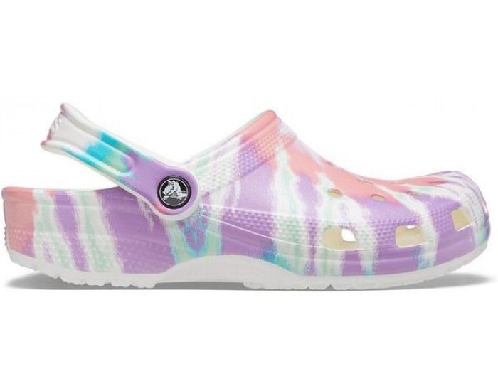 Crocs Classic Tie-Dye Graphic Clog Коралловые