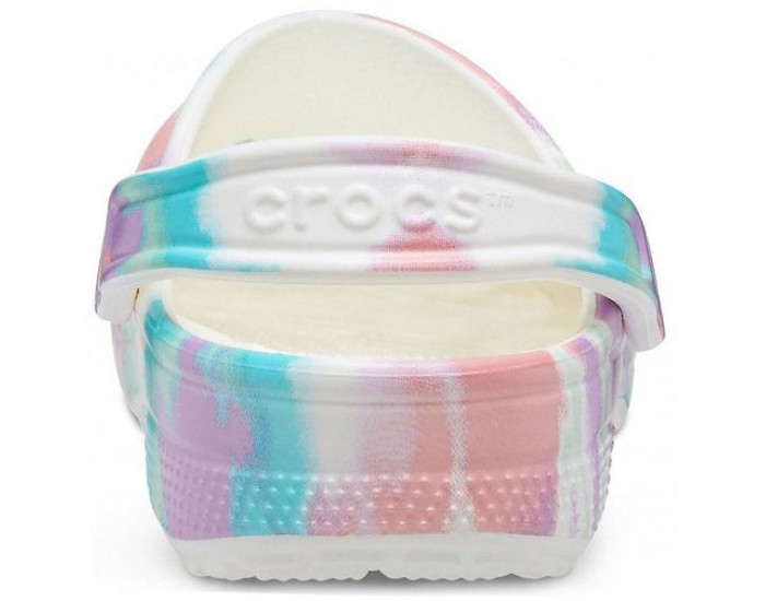Crocs Classic Tie-Dye Graphic Clog Коралловые