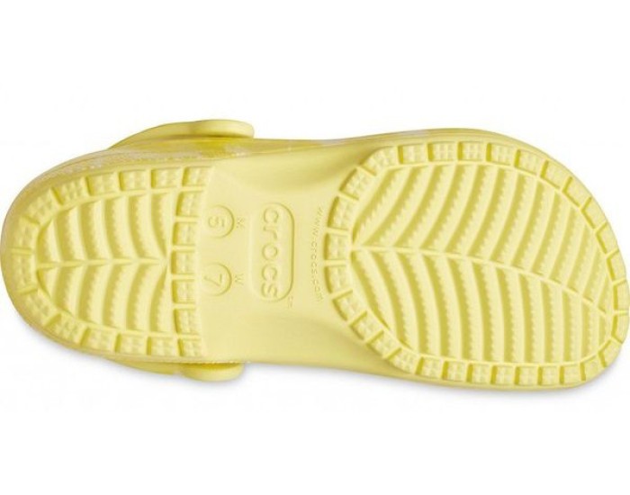 Crocs Classic Translucent Bleach Dye Clog Желтые