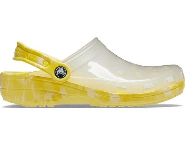 Crocs Classic Translucent Bleach Dye Clog Желтые