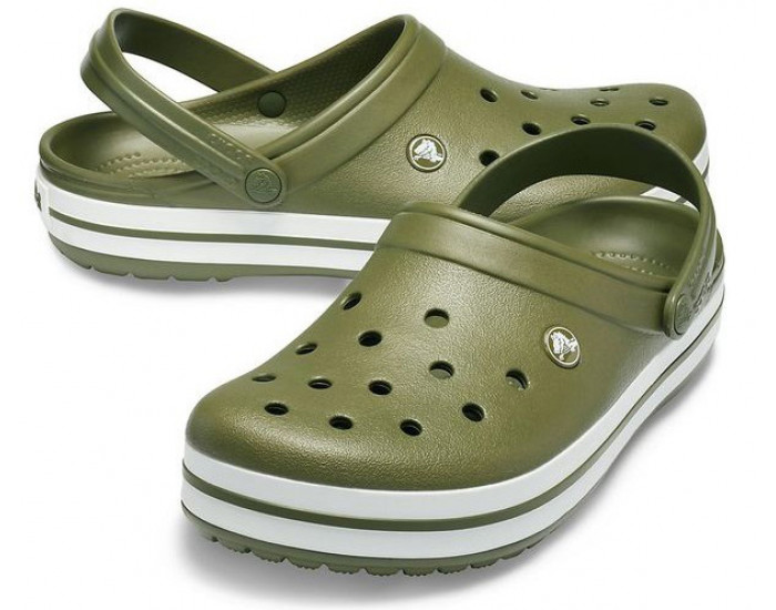 Crocs Crocband цвета хаки