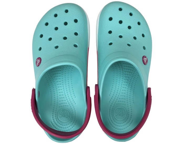Crocs Crocband II Clog голубые с розовым