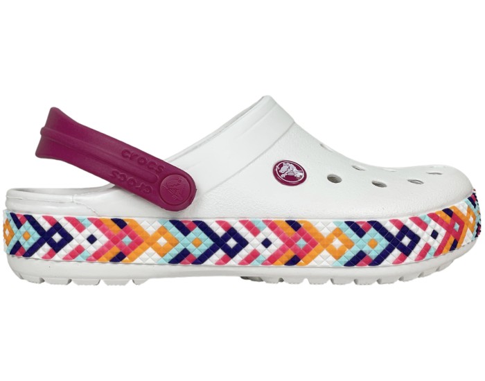 Crocs Crocband Rainbow Gitter Clog Белые