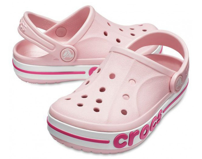 Crocs Bayaband Clogs Детские бледно-розовые