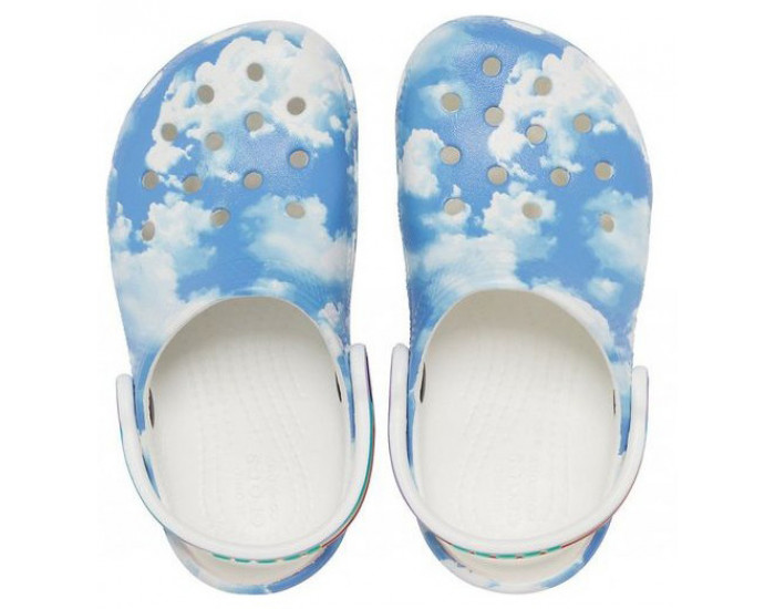 Crocs Classic Out of this World II Clog Детские белые с голубым