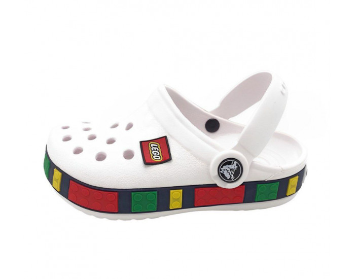 Crocs Kids Crocband Lego Детские Белые 