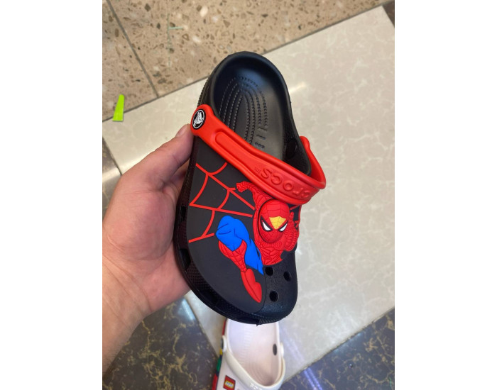 Crocs Kids Crocband Spider Man Детские Черные 