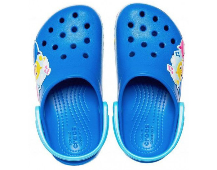 Crocs Kids Fun Lab Baby Shark Band Clog Детские синие 