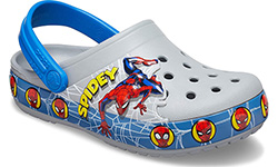Crocs Kids Fun Lab Spider-Man Light Clogs Детские серые