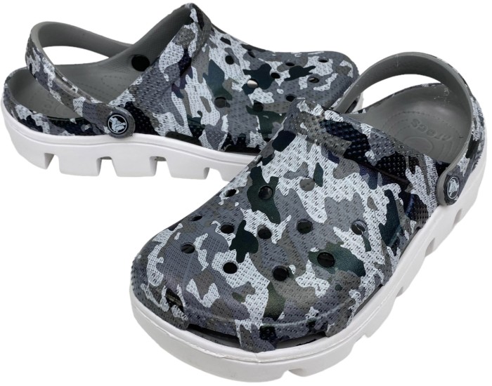 Crocs Duet Sport Clog Camo Grey White