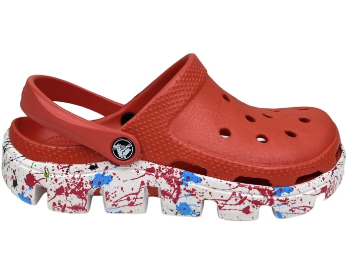 Crocs Duet Sport Clog Motion Красные с белым