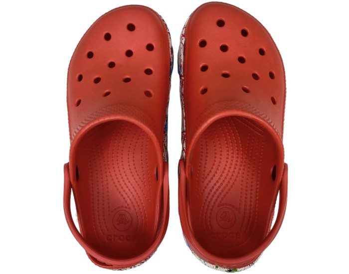 Crocs Duet Sport Clog Motion Красные с белым