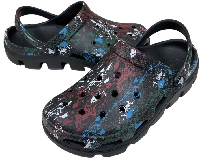 Crocs Duet Sport Clog Tie Dye Dream черные