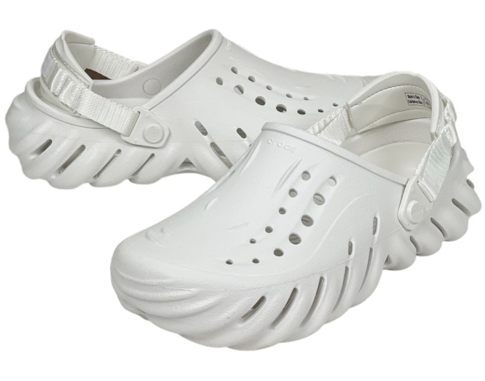 Crocs Echo Clog All White белые